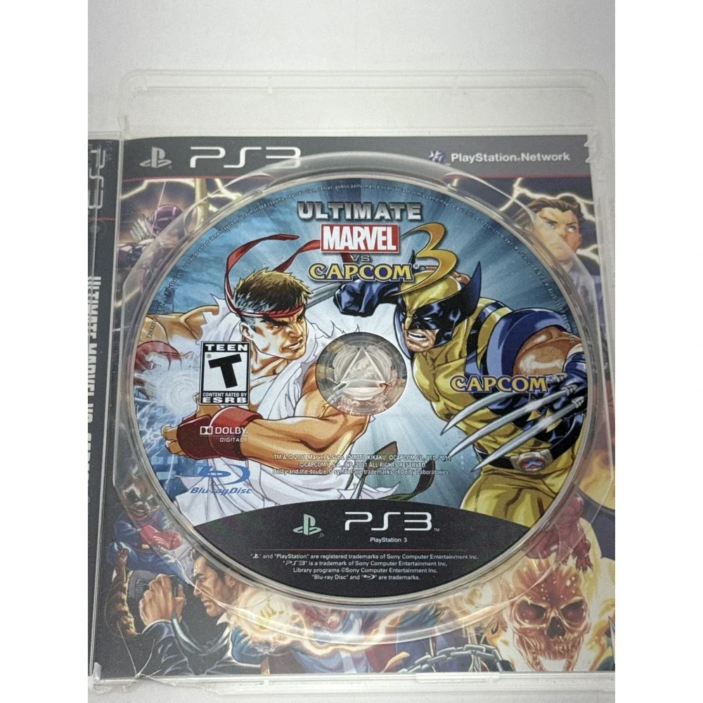 Capcom Marvel Ultimate vs 3 PS3 Sony PlayStation Fighting